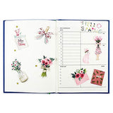 June Watercolor Gardening Girl Stickers for Album Planner Scrapbook / Aesthetic Kawaii Flower Sticker Packs for Decoration Craft Bullet Journal Diary Water Bottles Laptops Luggages (49 Pieces)