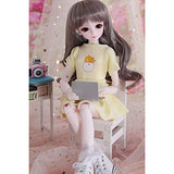 HGFDSA BJD 1/4 Doll 40Cm 15.7Inches Full Set Makeup Lovely and Delicate Birthday Doll Toy Doll Girl Child Joints Movable Doll Gift