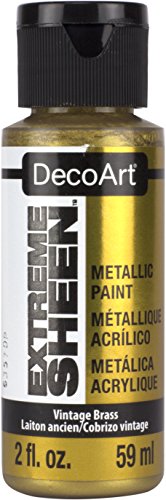 DecoArt DPM05-30 Extreme Sheen 2 Oz Paint, Vintage Brass Extreme Sheen Paint