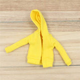 Original Doll Clothes Outfit, Hooded Coat + Sleeves Sweater, Doll Dress Up for 1/6 12inch Doll or ICY Doll- Fortune Days (Yellow)
