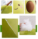 XICHEN 27 Inch Green Large Simulation Avocado Plush Toy Doll Sleeping Pillow Doll Doll, Holiday Warm Gift Plush Toy Pillows (Seated-20Inch)