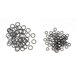 Bulk Buy: Darice DIY Crafts Jump Rings Hematite 4 and 6mm (3-Pack) 1999-3189