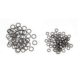 Bulk Buy: Darice DIY Crafts Jump Rings Hematite 4 and 6mm (3-Pack) 1999-3189