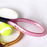 Simulation Mini Sports Goods Tennis Racket Ball Model Set Dollhouse Accessories,Perfect DIY Dollhouse Toy Gift Set Blue
