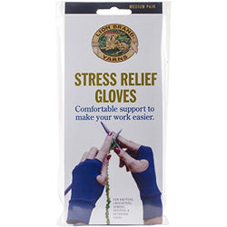 Lion Brand Yarn 400-5-1302 Stress Relief Gloves, 1-Pair, Medium