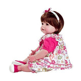 Adora ToddlerTime Love & Joy Doll with 2 Piece Flower Print Romper, Matching Bloomers and Sateen Slip on Shoes