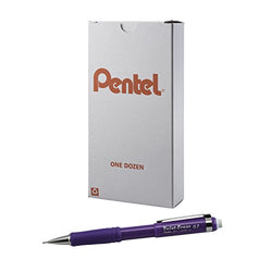 Pentel Twist-Erase III Mechanical Pencil (0.7mm), Violet Barrel, 12 pack (QE517V)
