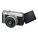 Fujifilm X-A7 Mirrorless Digital Camera w/XC15-45mm F3.5-5.6 OIS PZ Lens, Silver