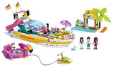 LEGO Friends Party Boat 41433 Including LEGO Friends Emma, Andrea and Ethan Mini-Doll Figures, Beach Store and Flamingo Party Boat, Great Summer Toy for Kids (640 Pieces)