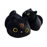 Whlo4U 18.8" Black Cat Plush Pillow, Kawaii Cat Stuffed Animal,Kitty Plush Doll Anime Plush Throw Pillow Home Decor Birthday Xmas Valentine's Gift for Girls Boys Adults