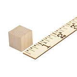 Wooden Cubes 3/4” Inch - Box of 500 Unfinished Wooden Blocks | Math Wood Square Blocks - For Puzzle