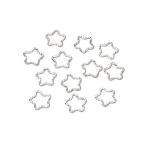 Bulk Buy: Darice DIY Crafts Jump Rings Star Sterling Silver Plated 10mm (6-Pack) 1990-18