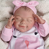 RSG Lifelike Reborn Baby Dolls - 20-Inch Sweet Smile Realistic-Newborn Baby Dolls Full Body Vinyl Sleeping Baby Girl Real Life Baby Dolls with Toy Accessories Gift Set for Kids Age 3+ & Collection