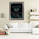 5D DIY Diamond Painting Cat 12X16 inches Full Round Drill Rhinestone Embroidery for Wall Decoration