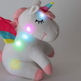 Unicorn-Pillow-Gift, Unicorn LED Stuffed Animal Plush Pillow, Huggable Gift for Girls with Magical Lights
