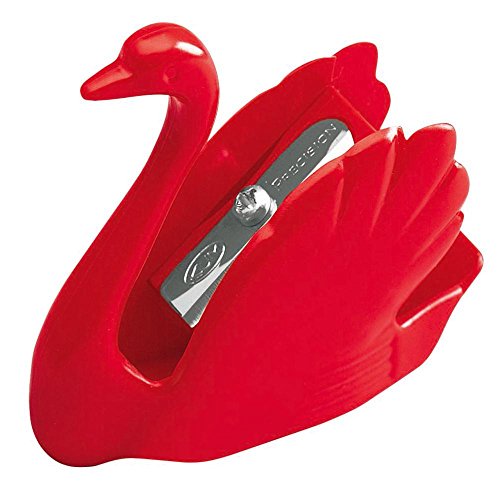 Stabilo One-hole Swan Pencil Sharpener, 8 mm hole - Red