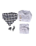 Cosplay.fm Women‘s Kokichi Oma School Uniform Cosplay Costume Outfit Tops Pants Scarf (S, White)