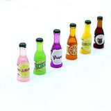 Wayees Miniature Dollhouse Accessories 6PCS Drink Bottles for Dollhouse Kitchen Decoration