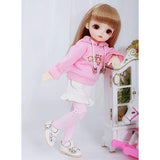 1/6 26Cm BJD Doll Full Set Ball Jointed SD Dolls + Wig + Clothes + Makeup + Shoes + Socks Best Gift for Childrens