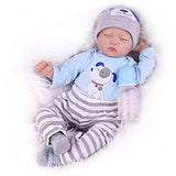 Kaydora Sleeping Reborn Baby Dolls, 22 Inch Newborn Baby Boy Doll, Realistic Weighted Baby Reborn Toddler