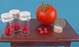 Dollhouse Miniatures decor accessories tomato jar Vegetables dolls food for Barbie Blythe Doll house Kitchen Dining Room 1:6 scale girl gift