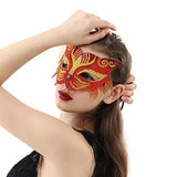 F-ber DIY Diamond Masks EVA Half Face Masks with Diamond Painting Tools, Masquerade Mask for Women Party Prom Ball Lace Eye Mask DIY Arts Crafts Gifts (Tiger A + B + C)