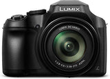 Panasonic Lumix DC-FZ80 4K Digital Camera, 18.1 Megapixel, 60x Zoom 20-1200mm Lens Starter Bundle with Case, Tripod, UV Filter, 32GB SD Card and Accessories