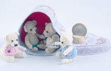 Dollhouse Miniatures Amigurumi bear in gift box crochet tiny bunny Little Toy bunny Blythe dolls accessory