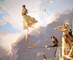 ArtToCanvas 27W x 22H inches : Tuesday's Child by Michael Parkes - Canvas w/Brushstrokes