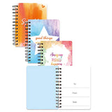 4 Pack Spiral Notebooks 5x7 Inch Watercolor Design Lined Journal Notebook Set for Home Office School Classroom