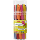 Pentel brush touch felt-tip pen 12 color set SES15C-12