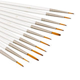US Art Supply Miniature Detail Paint Brush Set - 12 Miniature Brushes for Art Painting - Acrylic,