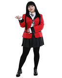 Cosplay.fm Women's Jabami Yumeko Cosplay Costume School Uniform (S, Red)