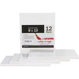 12 Pack 8X10 Canvas Panels - Academy Art Supply Value Pack Blank Canvas Panel Boards