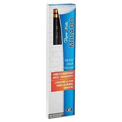 Paper Mate 12 Count #2 Mirado Black Warrior Lead Pencils, Medium Soft (2254)- 3 PACKS OF 12