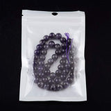 Genuine Natural Stone Beads Amethyst Round Loose Gemstone 8mm 1 Strand 15.5"45-47pcs DIY Charm