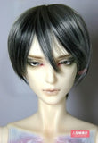 BJD Doll Hair Wig 8-9 inch 20-22cm Mixed color grey black 1/3 SD DZ DOD LUTS