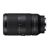 Sony E 70-350mm F4.5-6.3 G OSS Lens with Software Suite, Cleaning Kit, and 64GB SD Card Bundle (4 Items)