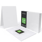 Arteza 11x14" White Blank Canvas Panel Boards, Bulk Pack of 14, Primed, 100% Cotton for Acrylic