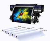 Professional Matte Canvas Roll for Epson Canon HP Inkjet Printer, 24 Inch x 100 Feet, Wide Format 290gsm Surface Polyester Thick Canvas