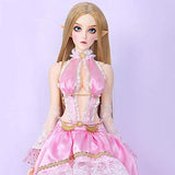 ZHANG BJD Elves Doll 1/3 62.5cm Ball Joints SD Dolls DIY Toys Cosplay Advanced Resin Fashion Dolls with Clothes Shoes Wig Hair Makeup Movable Creative Gift Collection