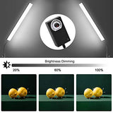 Yesker LED Video Light 2 Packs Dimmable Photography Studio Lighting Kit Color 5500K Adjustable Brightness with Tripod Stand for Camera Video Product Portrait Live Stream Shooting
