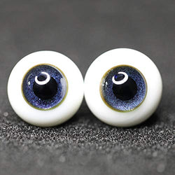 1 Pair Safety Eyes Round Eyeballs for Ball Jointed BJD Doll DIY Making 12mm/14mm/16mm/14mm Small iris,E,12mm