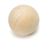 1" Wooden Round Ball, Bag of 100 Unfinished Natural Round Hardwood Balls, Smooth Birch Balls, For