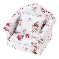 LIGONG 1:12 Miniature Dollhouse Sofa Arm Chair Furniture for Doll House Baby Toy