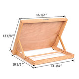 Falling in Art 5-Position Wood Drafting Table Easel Drawing and Sketching Board, 16 1/2 Inches by 12 1/8 Inches