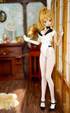 1/3 BJD Clothes Sexy Bunny Girl Uniform Witches Style Kimono Contains Rabbit Ears and Bracelet,White