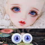 Y&D Bjd Doll Eyeball 10mm/12mm/14mm/16mm Glass Material Colorful Colors Eyes Suitable for 1/3 1/4 1/6 1/8 Doll, A Variety of Styles to Choose