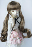 JD337 7-8inch 18-20CM Pony Braids BJD Doll Wigs 1/4 MSD Synthetic Mohair Doll Accessories 5 Colors Available (L.t Brown)