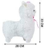 Alpacasso 14" White Plush Alpaca, Cute Soft Stuffed Animals Toy Kids